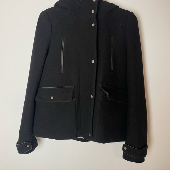 Zara wool Coat with with large hood - Picture 9 of 12
